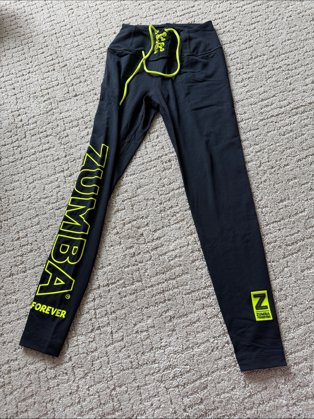 Zumba forever lace up leggings